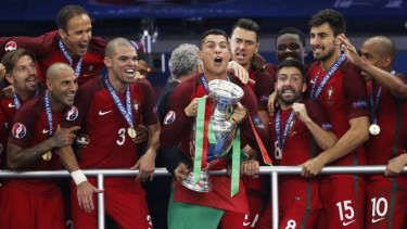 Timnas Portugal juara Piala Eropa 2016