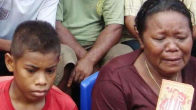 Yasinta Pusaka Koten, istri Emanuel, salah satu WNI yang disandera Abu Sayyaf.