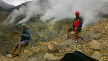 Suasana di Gunung Papandayan, Garut, Jawa Barat