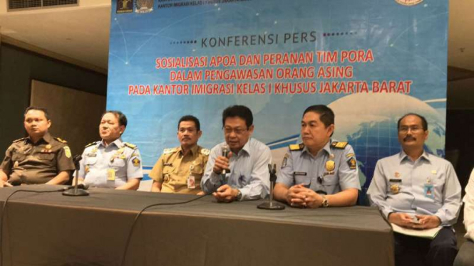 Kemenkumham sosialisasi pengawasan orang asing di Jakarta, Selasa, 19 Juli 2016.