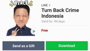 Wajah Komisaris besar Krishna Murti di Line.