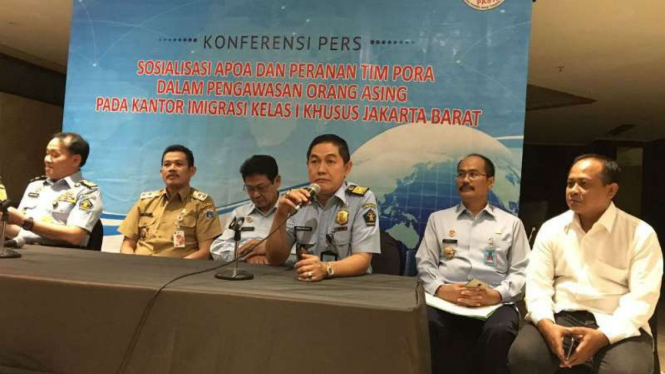 Kemenkumham sosialisasi pengawasan orang asing di Jakarta, Selasa, 19 Juli 2016.