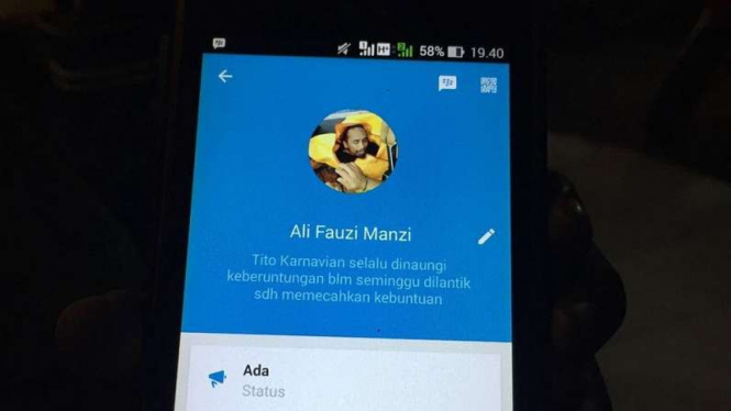 Status Ali Fauzi