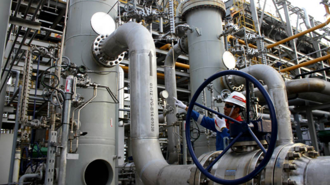 Ilustrasi infrastruktur gas.