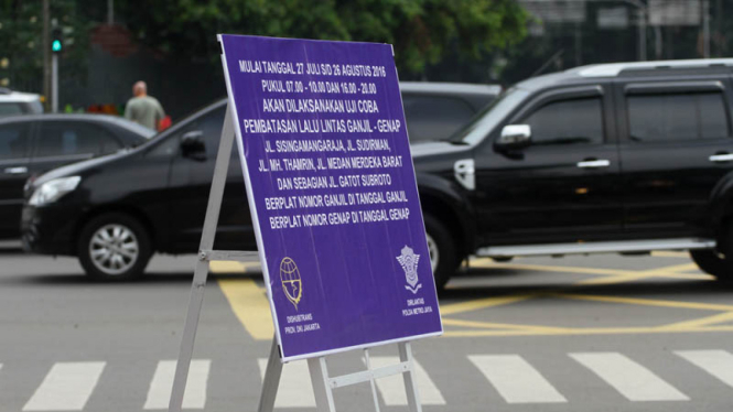 Penerapan sistem Ganjil-Genap