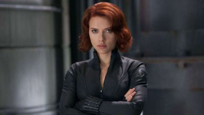 Scarlett Johansson saat memerankan Black Widow di film Avengers