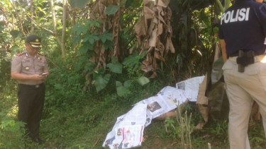 Mayat terbakar di Serpong