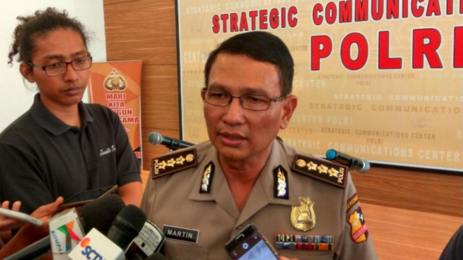 Kabag Penum Mabes Polri, Kombes Pol. Martinus Sitompul.