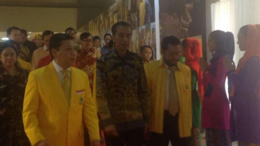 Presiden Joko Widodo di Rapimnas Golkar