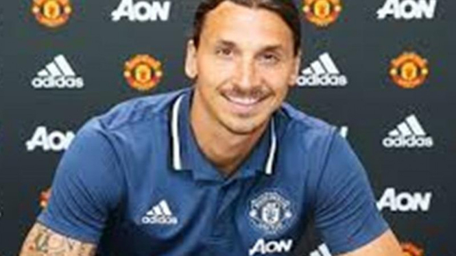 Penyerang Manchester United, Zlatan Ibrahimovic
