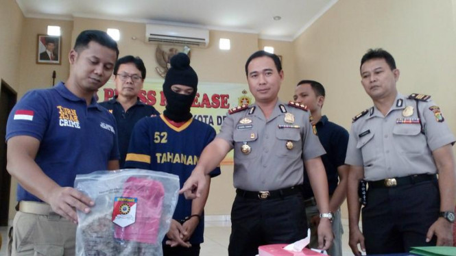 Pelaku pembunuhan di Kota Depok Jawa Barat