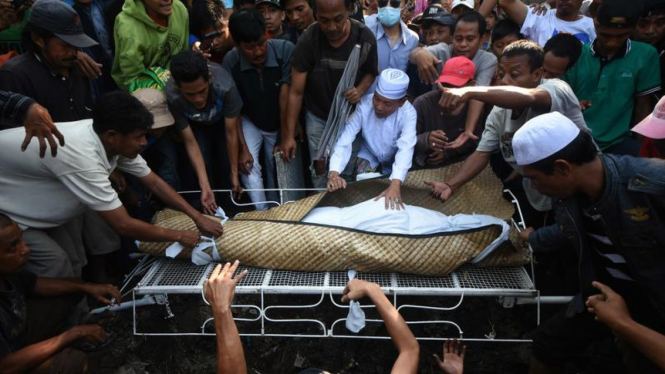 Pemakaman terpidana mati Freddy Budiman beberapa waktu lalu.