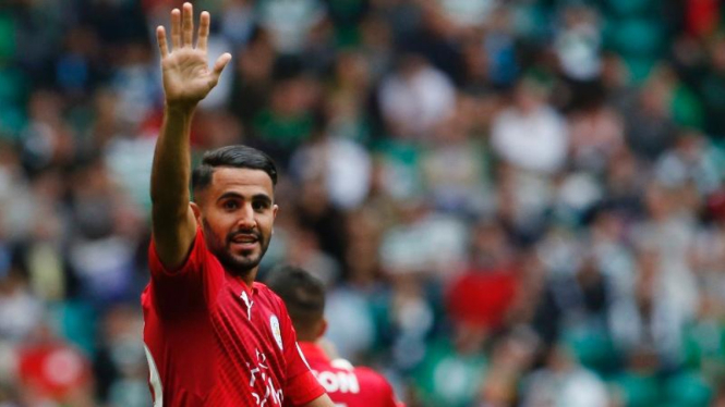 Gelandang Leicester City, Riyad Mahrez