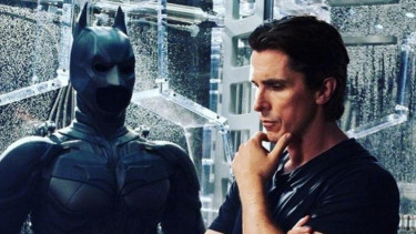 Christian Bale di Batman The Dark Knight Rises