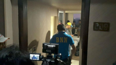 BNN menggerebek bandar narkoba di Hotel Orchardz, Gunung Sahari.