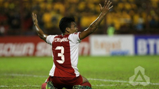 Ferdinan Sinaga saat masih berseragam PSM Makassar.