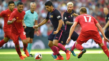 Laga uji coba pramusim antara Liverpool kontra Barcelona