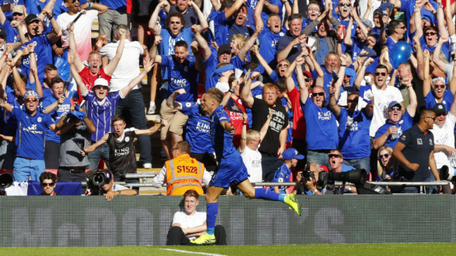 Striker Leicester City, Jamie Vardy.