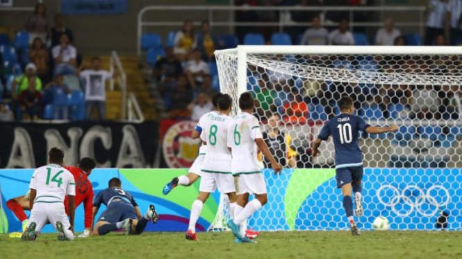 Jonathan Calleri mencetak gol kemenangan Argentina di Olimpiade 2016