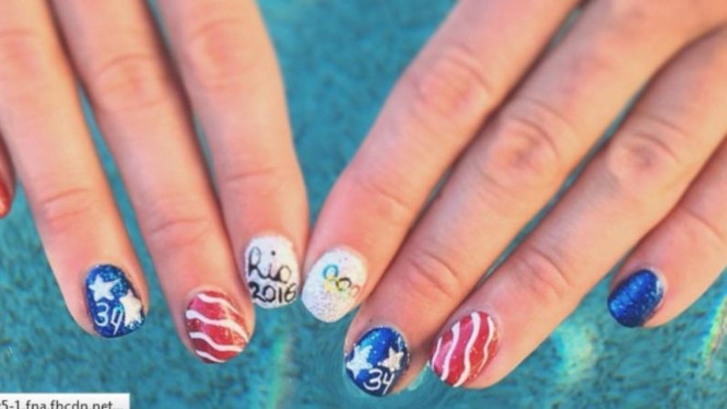 Nail art Allison Schmitt
