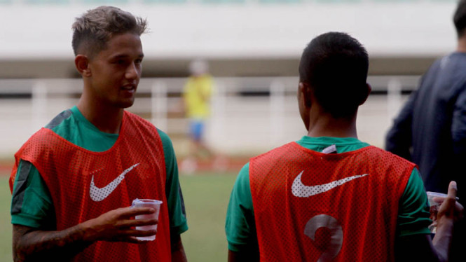Latihan Perdana Timnas Indonesia Piala AFF.