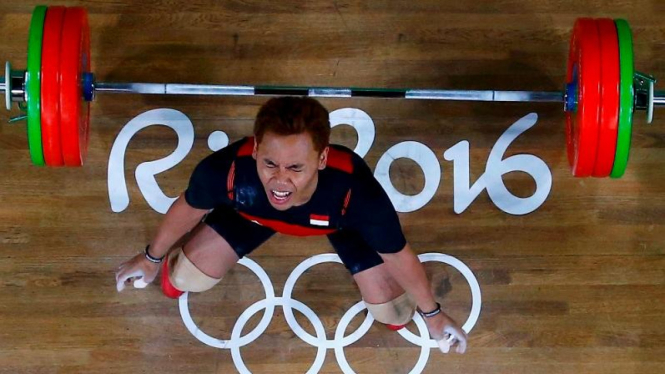 Atlet angkat besi Indonesia, Eko Yuli Irawan.