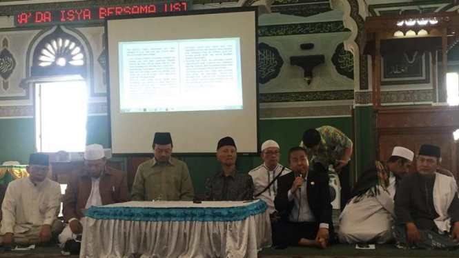 Tokoh dan ulama Jakarta di Masjid Al Azhar.