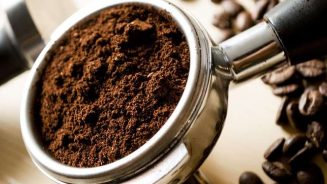 Ilustrasi bubuk kopi.