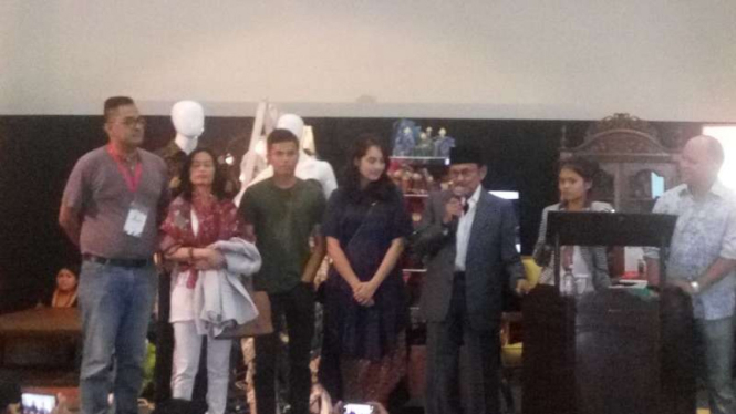 BJ Habibie saat menutup acara Habibie Festival.