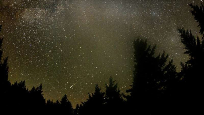 Penampakan Hujan Meteor Perseid.