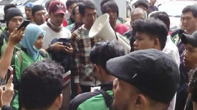 Unjuk rasa pengemudi Gojek 