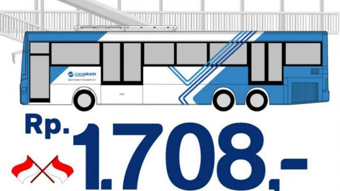 Tarif bus TransJakarta khusus promo Kemerdekaan 