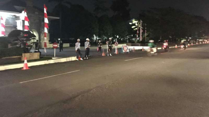 Penjagaan ketat jelang renungan suci di Taman Kalibata