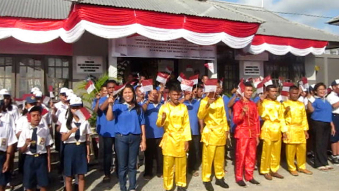 Napi dan warga sekitar di perbatasan Filipina rayakan 17 Agustus