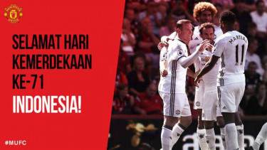 Ucapan Selamat Hari Kemerdekaan Ri ke-71 dari Manchester United