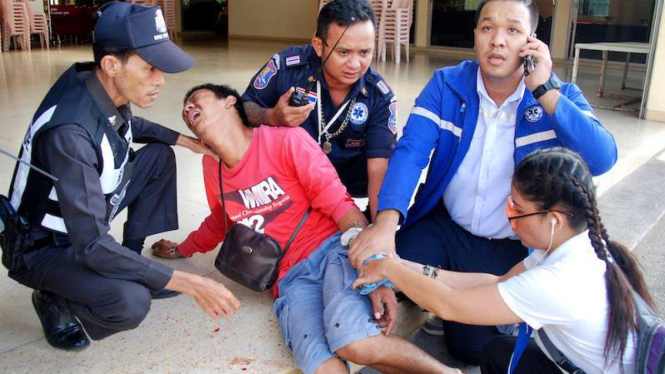 Korban bom teror di Hua Hin Thailand 12 Agustus 2016.