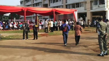 Pengamanan di lokasi peresmian RPTRA Rusun Cipinang Besar Selatan.