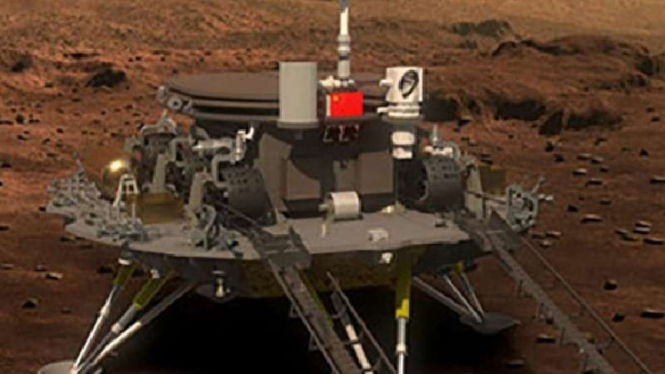 Gambar Misi China di Planet Mars.