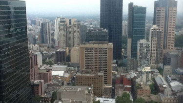 Gedung pencakar langit di Kota Melbourne Australia