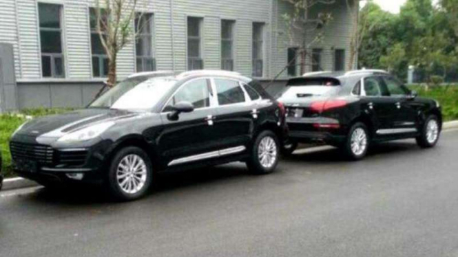 Zotye SR8, tiruan Porsche Macan.