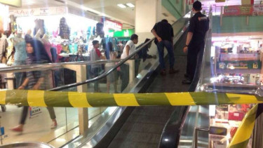 Seorang pria loncat dari lantai 3 pusat perbelanjaan ITC Depok.