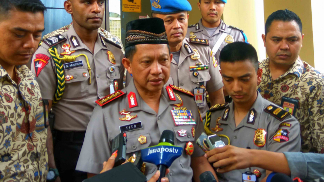 Kapolri Jenderal Polisi Tito Karnavian di Mabes Polri.