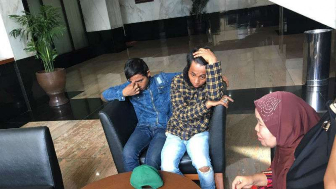 Dua pengamen mendatangi Kemenkeu tuntut eksekusi ganti rugi kasus salah tangkap