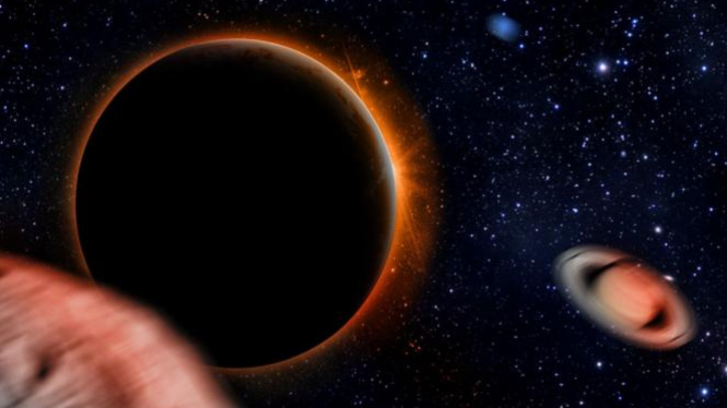 Ilustrasi planet kesembilan.