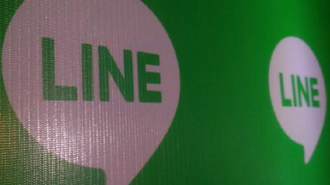Aplikasi pesan instan Line.