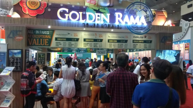 Travel Fair yang berlangsung di Jakarta Convention Center, Senayan, Jakarta 