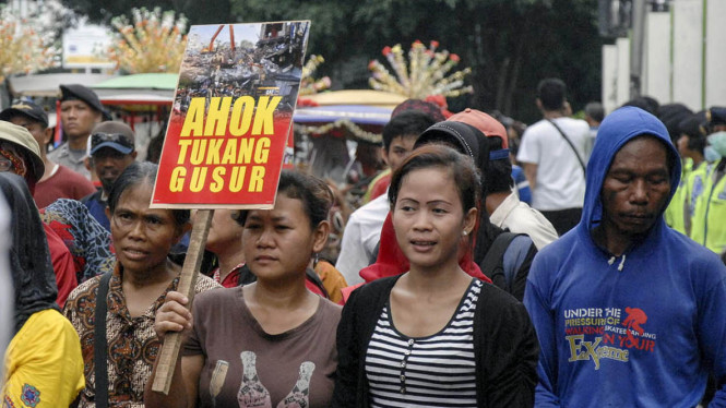 Korban Penggusuran Tolak Pencalonan Ahok Jadi Gubernur