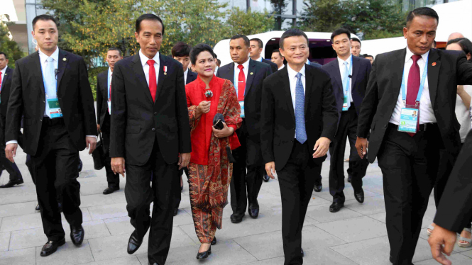 Presiden Joko Widodo dan CEO Alibaba