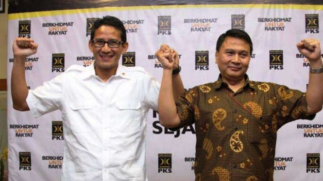 Sandiaga Uno dan Mardani Ali Sera (kanan)