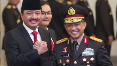 Kepala BIN Budi Gunawan (kiri) dan Kapolri Tito Karnavian.